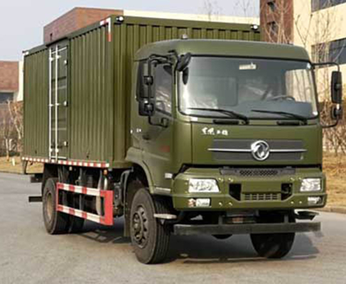 كابينة سقف مسطح شاحنة بضائع الطرق الوعرة 154kw Dongfeng Cargo Truck