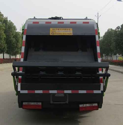 4X2 129hp شاحنة تفريغ القمامة 7360 كجم مع حاوية مغطاة