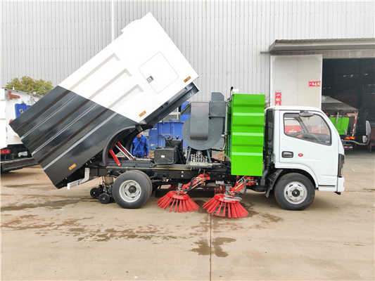شاحنة كنس الشوارع DONGFENG D6 Series 130HP 4X2 محرك وقود الديزل