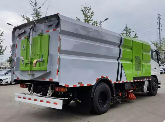169kw 230hp 12CBM Road Sweeper Truck نوع الديزل لمكان الألغام