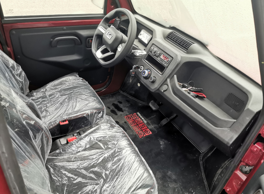 Kaiyun Low Speed ​​Ev Pickup Truck 4KW مع صف مزدوج 4 مقاعد كابينة