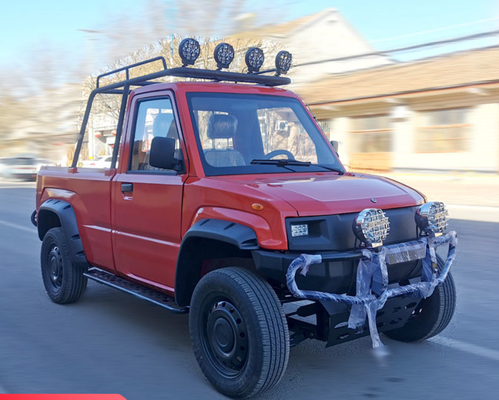 80km / H EV شاحنة كهربائية 200mm التخليص الأرضي الكهربائية مزدوجة الكابينة بيك أب