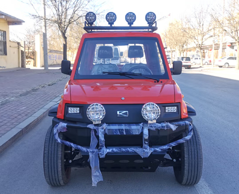 80km / H EV شاحنة كهربائية 200mm التخليص الأرضي الكهربائية مزدوجة الكابينة بيك أب