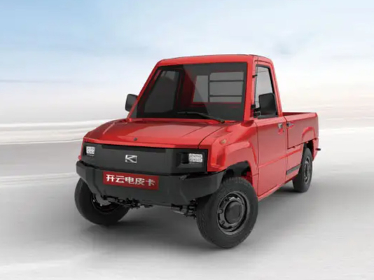 Kaiyun Low Speed ​​Ev Pickup Truck 4KW مع صف مزدوج 4 مقاعد كابينة