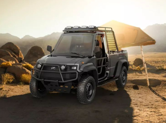 4WD على الطرق الوعرة الخفيفة واجب شاحنة كهربائية 76.8V / 10.5KW موتور لتسليم الطرق الصعبة