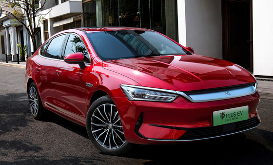 BYD Qin Plus سيارة كهربائية نقية جديدة EV مركبة Y2022420KM نسخة بطل
