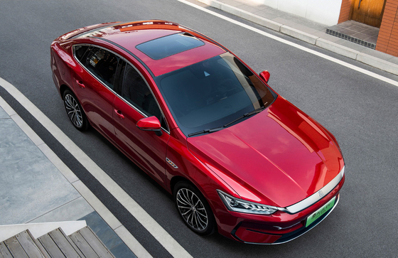 BYD Qin Plus سيارة كهربائية نقية جديدة EV مركبة Y2022420KM نسخة بطل